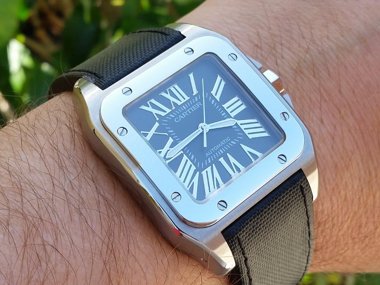 Cartier Santos 100 W20134X8 2656 Black/Gray Dial Special Limited Edition Box/Paper MINT