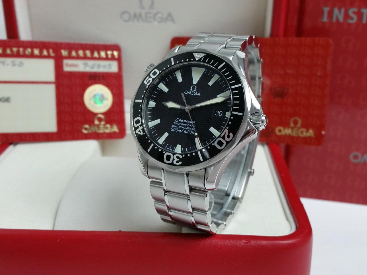 Omega Seamaster Pro Diver 300M Black Dial Sword Hands 2254.50.00 Box/Papers