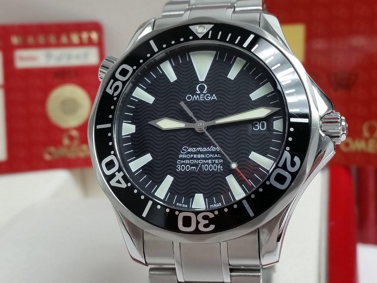 Omega Seamaster Pro Diver 300M Black Dial Sword Hands 2254.50.00 Box/Papers