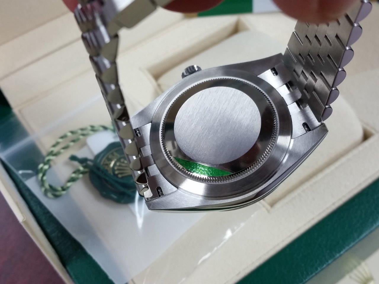 BNIB Rolex Datejust II 41 126300 BLSO Smooth Bezel Jubilee Band Blue Stick 3235