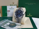 BNIB Rolex Datejust II 41 126300 BLSO Smooth Bezel Jubilee Band Blue Stick 3235