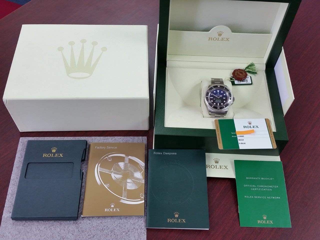 Rolex DEEPSEA SEA-DWELLER D-BLUE 116660 BL JAMES CAMERON Full Stickers/BNIB