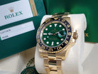 18k Gold Rolex GMT-Master II Anniversary 116718LN GREEN Full Set OPEN CARD