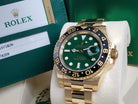 18k Gold Rolex GMT-Master II Anniversary 116718LN GREEN Full Set OPEN CARD