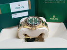 18k Gold Rolex GMT-Master II Anniversary 116718LN GREEN Full Set OPEN CARD