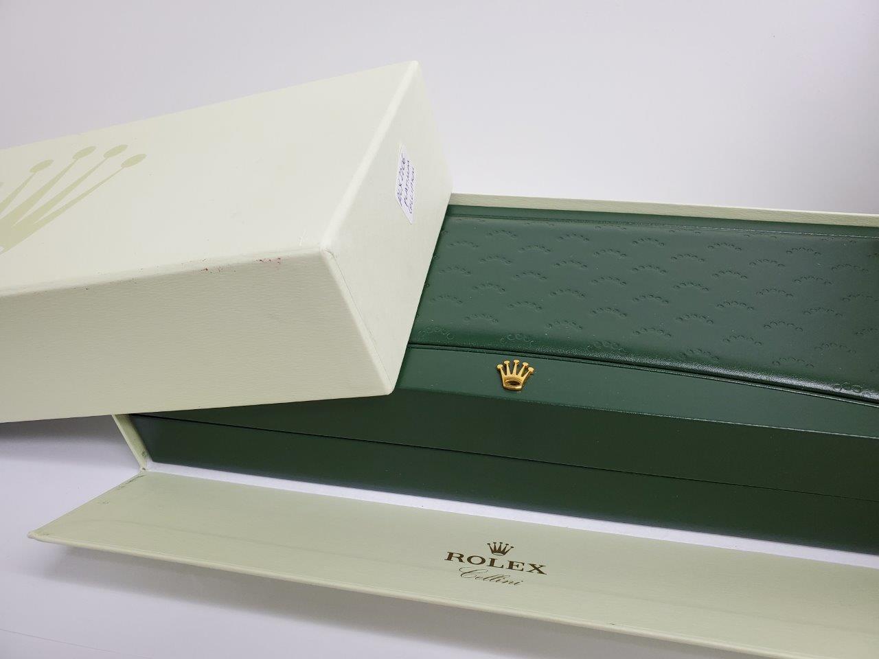 Mens Rolex Cellini Cellinium 5241/6 Glacier Blue Platinum Manual Box Papers