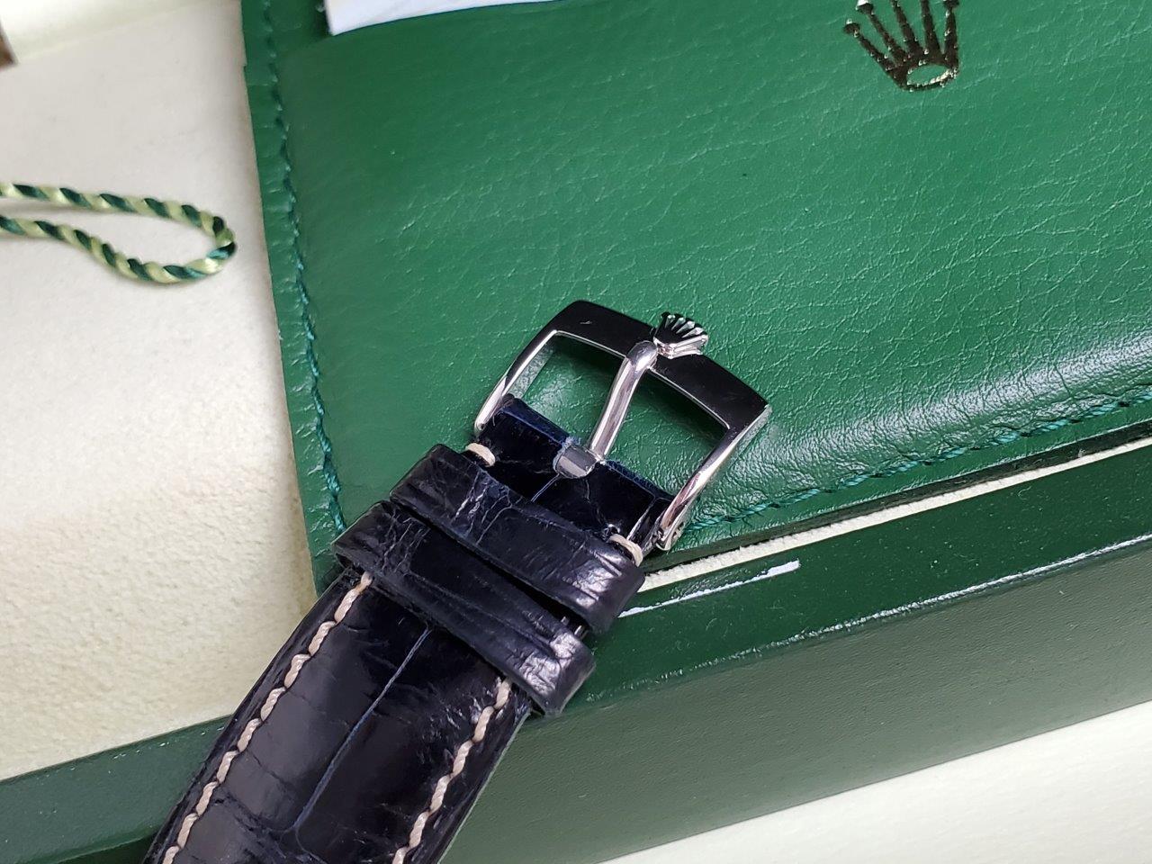 Mens Rolex Cellini Cellinium 5241/6 Glacier Blue Platinum Manual Box Papers