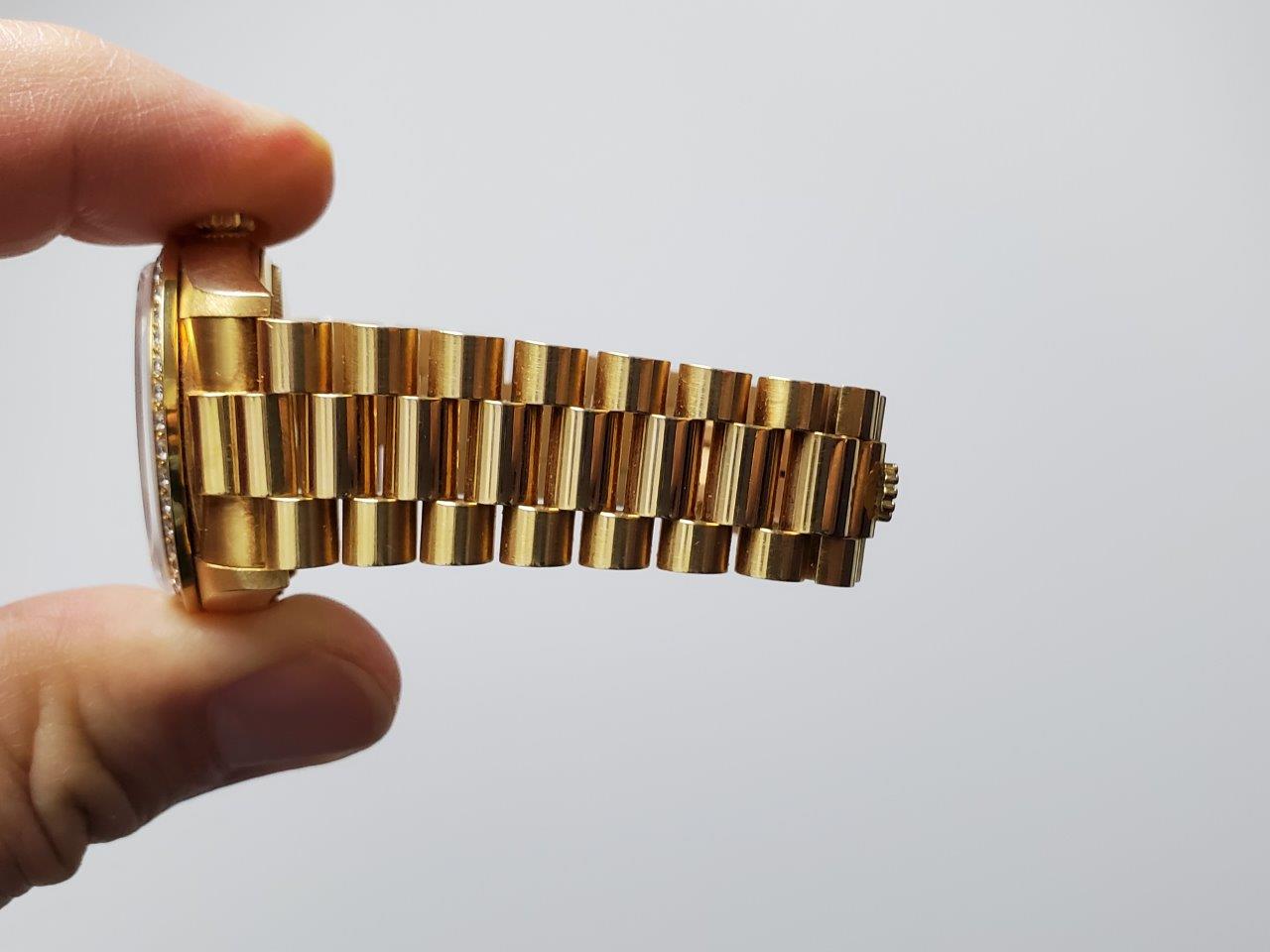 Rolex Day-Date President 18048 Quickset Factory Original Diamond Bezel & Dial