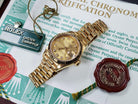 Rolex Datejust Lady-President 18k Gold Factory Diamonds 69178 Box/Papers