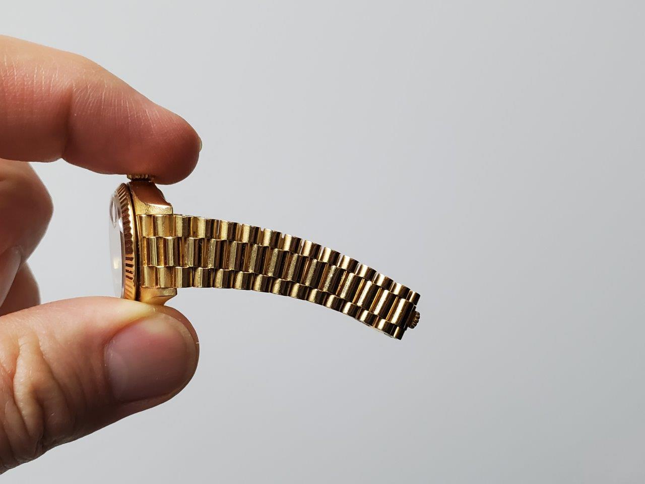 Rolex Datejust Lady-President 18k Gold Factory Diamonds 69178 Box/Papers