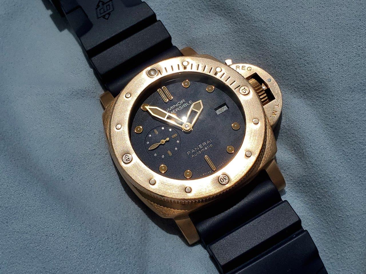 Panerai Special Editions Luminor BRONZO PAM 671 Blue Submersible 00671