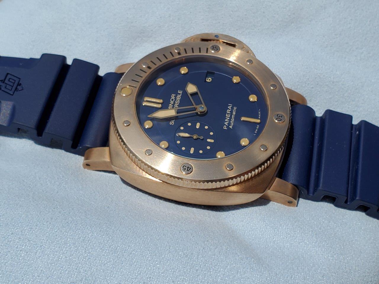 Panerai Special Editions Luminor BRONZO PAM 671 Blue Submersible 00671