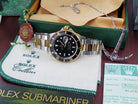 2007 Rolex Submariner 18K Gold - Silver 16613-Z Black