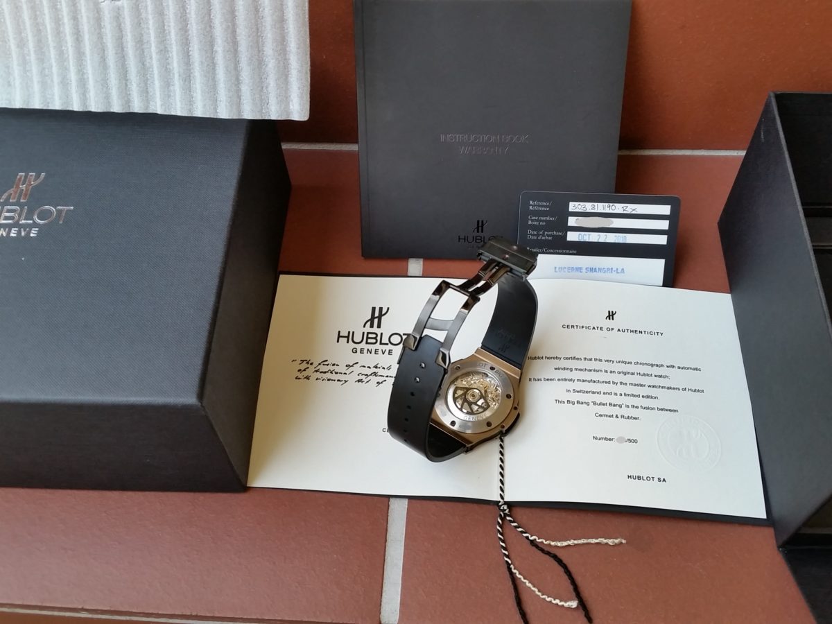 HUBLOT 303.BI.1190.RX Bronze Big Bang “BULLET BANG” Cermet