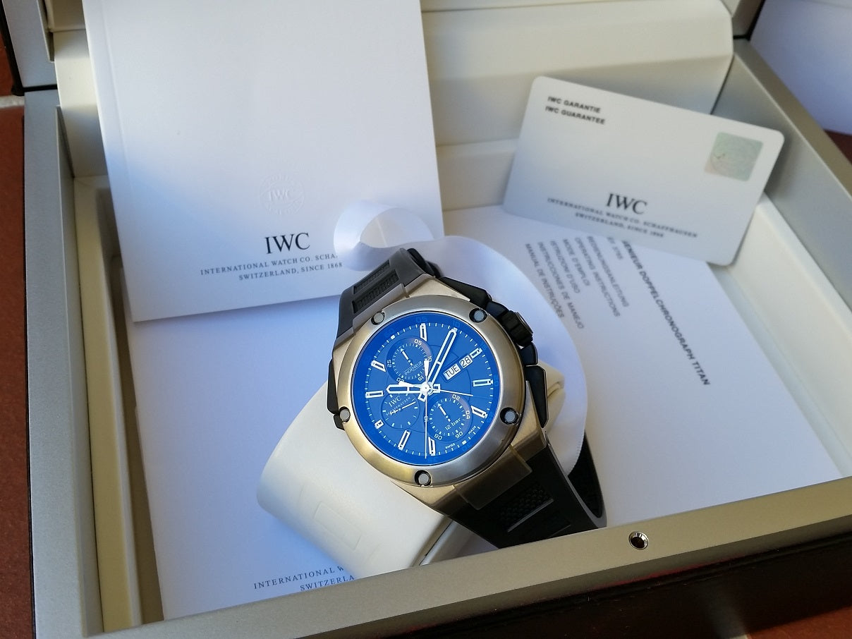 IWC Ingenieur Split Second double Chronograph titanium rubber