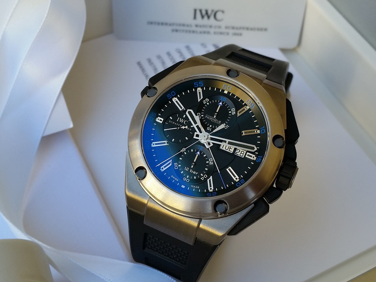 IWC Ingenieur Split Second double Chronograph titanium rubber