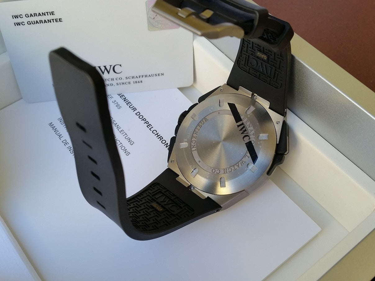 IWC Ingenieur Split Second double Chronograph titanium rubber