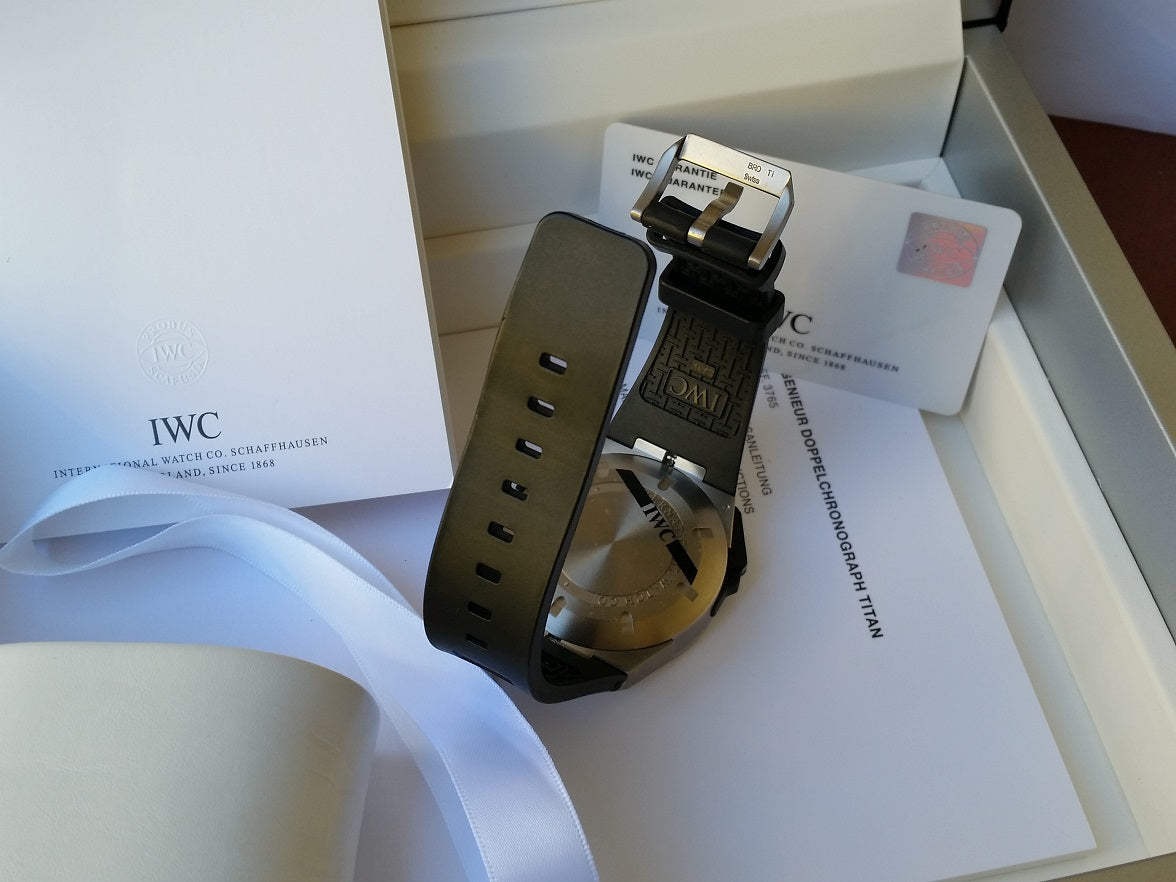 IWC Ingenieur Split Second double Chronograph titanium rubber