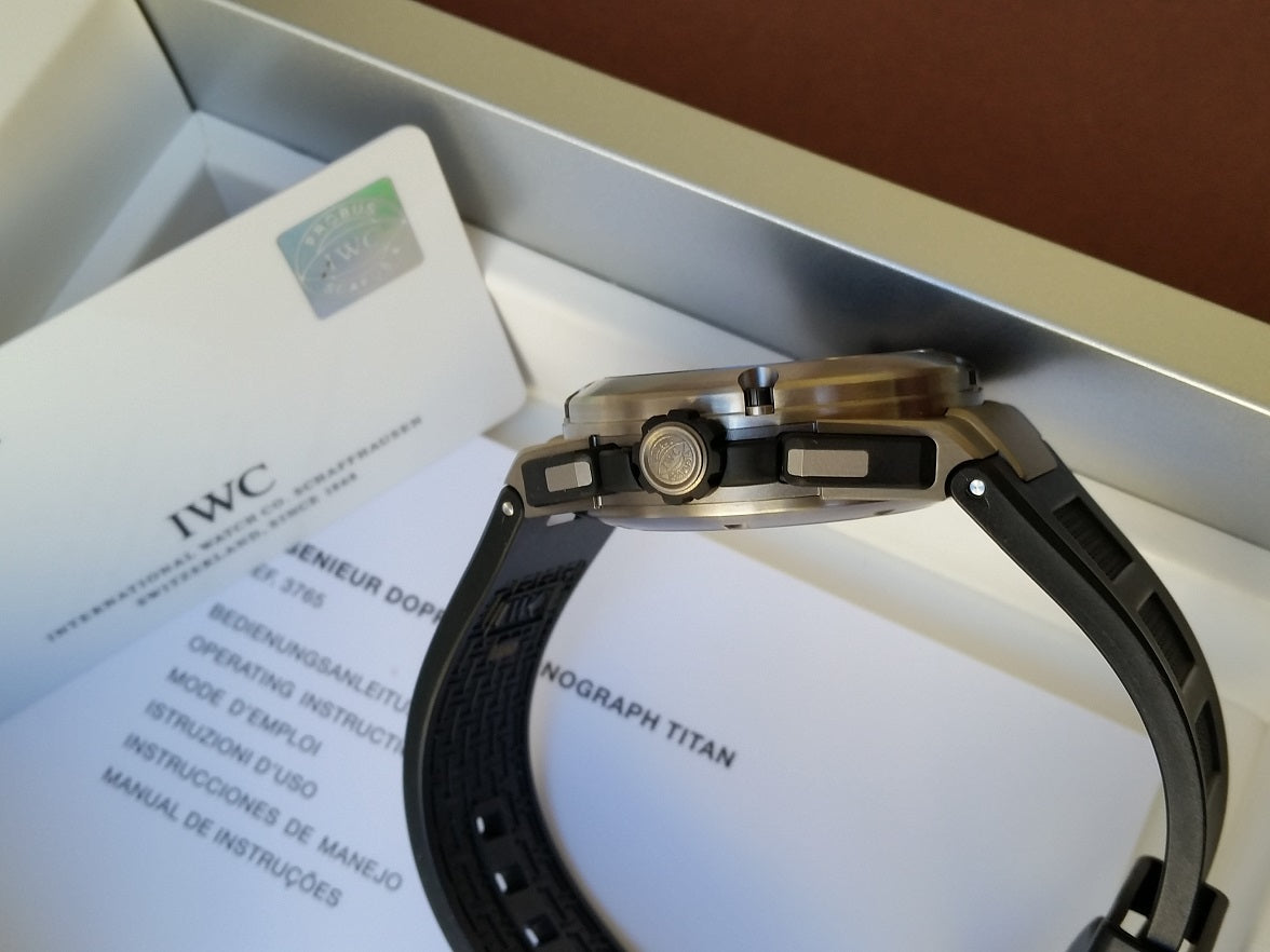 IWC Ingenieur Split Second double Chronograph titanium rubber