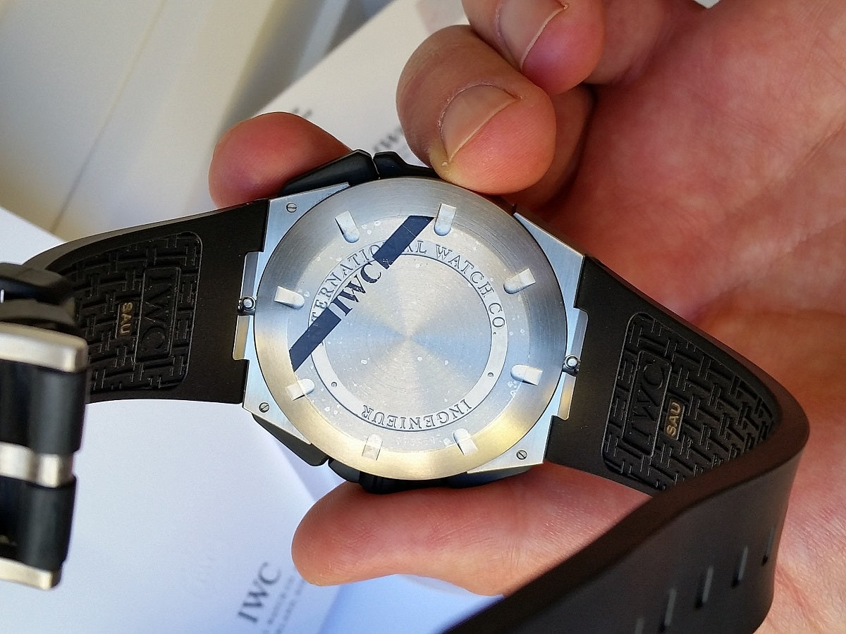 IWC Ingenieur Split Second double Chronograph titanium rubber