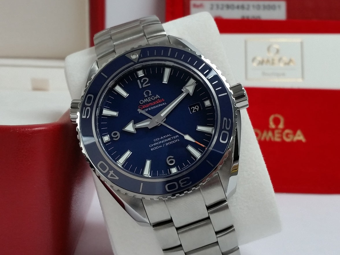 Omega Seamaster 600m Planet Ocean Blue Liquid Metal titanium 45mm
