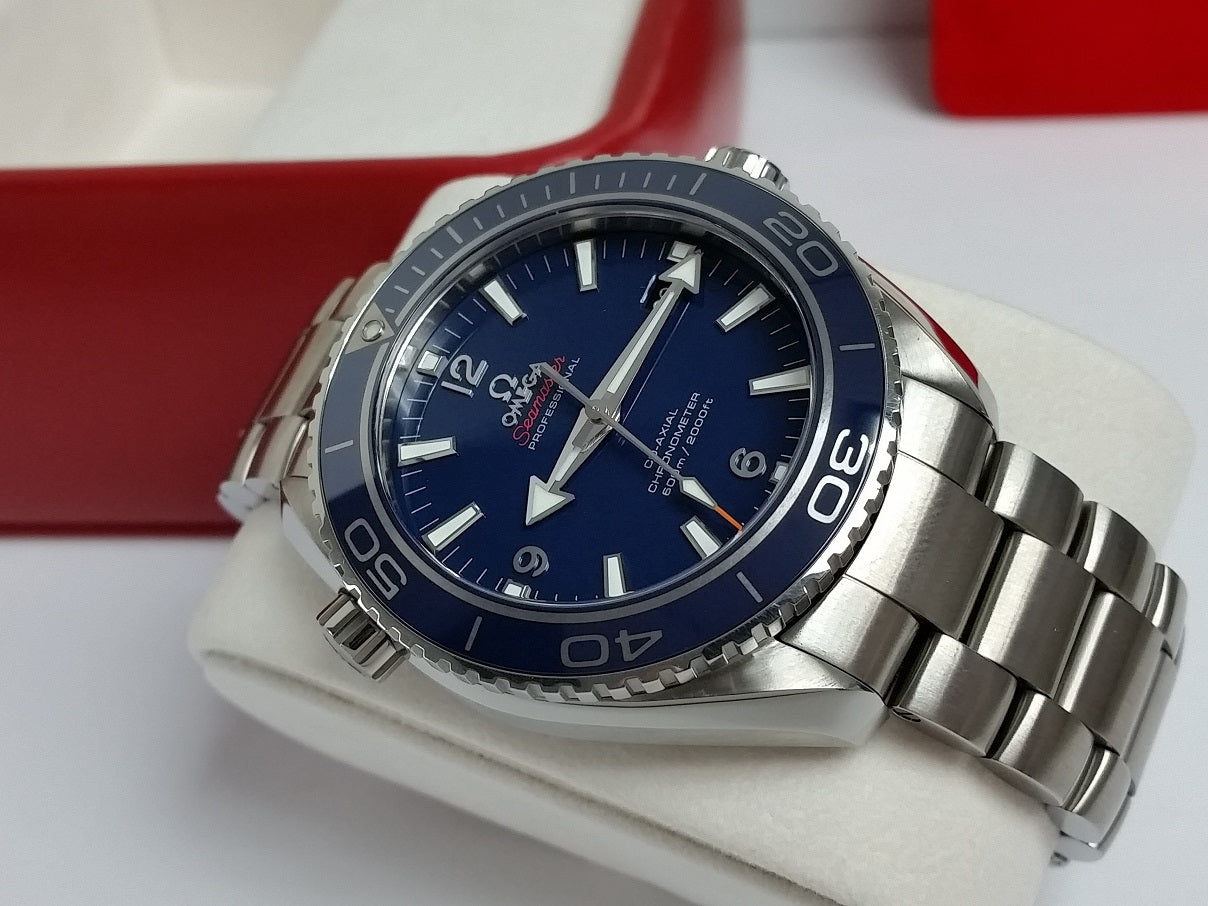 Omega Seamaster 600m Planet Ocean Blue Liquid Metal titanium 45mm