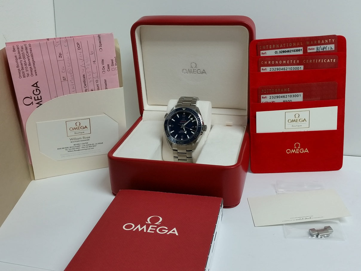 Omega Seamaster 600m Planet Ocean Blue Liquid Metal titanium 45mm