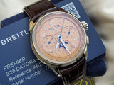 Breitling Premier B25 Datora AB2510 Copper Dial Annual Calendar MoonPhase Chronograph