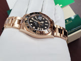 Rolex 126715CHNR Solid 18k Rose Gold Rootbeer GMT-Master II Brown Black 2023 Full Set