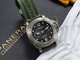 Panerai Luminor Submersible PAM 25 Titanium AntiMagnetic OP 6639 00025 Waffle Dial Rubber Straps