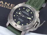 Panerai Luminor Submersible PAM 25 Titanium AntiMagnetic OP 6639 00025 Waffle Dial Rubber Straps