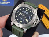 Panerai Luminor Submersible PAM 25 Titanium AntiMagnetic OP 6639 00025 Waffle Dial Rubber Straps