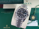 Rolex Oyster Perpetual DateJust 41 Jubilee Stick 18k White Gold Fluted Bezel 126334 Full Set New Green Card UNPOLISHED