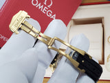 Omega Speedmaster Professional Moonwatch 18k Gold Pande Dial Co-Axial 3861 BNIB