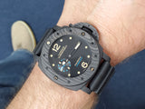 PANERAI LUMINOR CARBOTECH Submersible 1950 3-Days Automatic Black/Blue PAM616