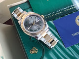 Rolex Datejust 41 WIMBLEDON Roman 18k Gold SS Two Tone 126333 Fluted Bezel 2020-New Green Card