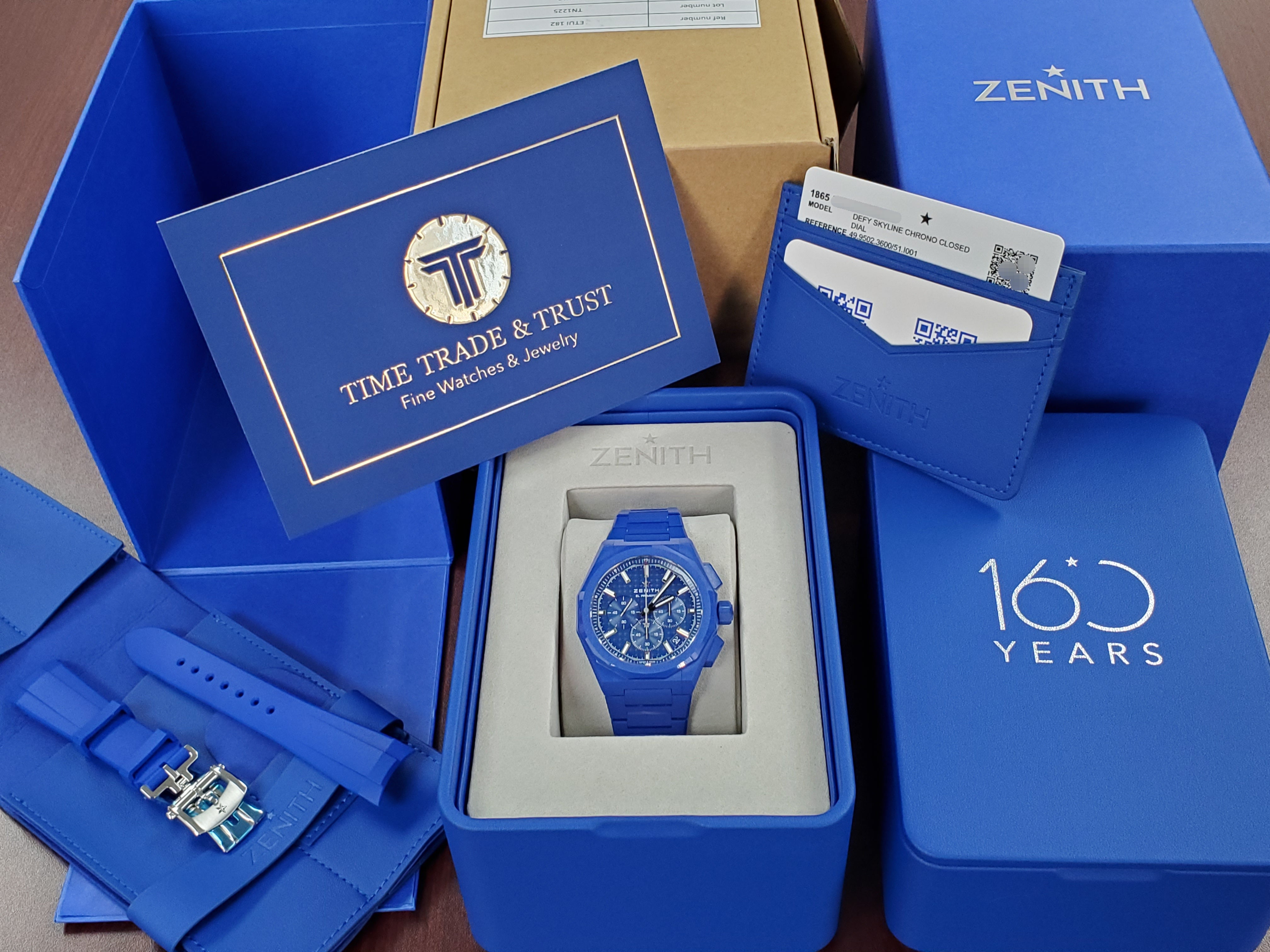 101 160プレート Zenith Defy Skyline 10 Second Chronograph Special 160th