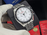 Omega Speedmaster Professional Moonwatch Exhibition Display Co-axial White PANDA Full Set 310.30.42.50.04.001