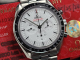 Omega Speedmaster Professional Moonwatch Exhibition Display Co-axial White PANDA Full Set 310.30.42.50.04.001