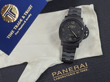 Panerai Luminor 1950 GMT 3 Days Automatic PAM 438 Luminor TUTTONERO Black Ceramic w/Bracelet Exhibition Display Faux-Patina