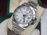 Rolex 42mm Explorer II 216570 POLAR WHITE Dial Orange GMT Hand 1st Edition MK1 Full Set RSC 2019