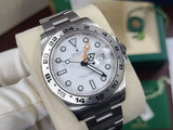 Rolex 42mm Explorer II 216570 POLAR WHITE Dial Orange GMT Hand 1st Edition MK1 Full Set RSC 2019