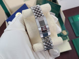 Rolex Datejust 41 Jubilee 18k White Gold Fluted Bezel 126334 Blue Roman Full Set like new Green Card