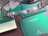 Rolex Datejust 41 Jubilee 18k White Gold Fluted Bezel 126334 Blue Roman Full Set like new Green Card