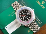 Rolex GMT-Master II Pepsi Jubilee 126710BLRO like new s/ Stickers Full Set White Tag