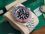 Rolex GMT-Master II Pepsi Jubilee 126710BLRO like new s/ Stickers Full Set White Tag