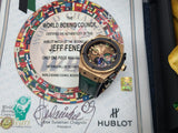 Hublot King Power 18k Rose Gold WBC World Champion Jeff Fenech UNIQUE # 1 of 1 Full Set