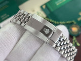 Rolex Datejust 41 WIMBLEDON Roman Jubilee 18k White Gold Fluted Bezel Full Set 126334 like new Green Card