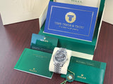 Rolex Datejust 41 WIMBLEDON Roman Jubilee 18k White Gold Fluted Bezel Full Set 126334 like new Green Card