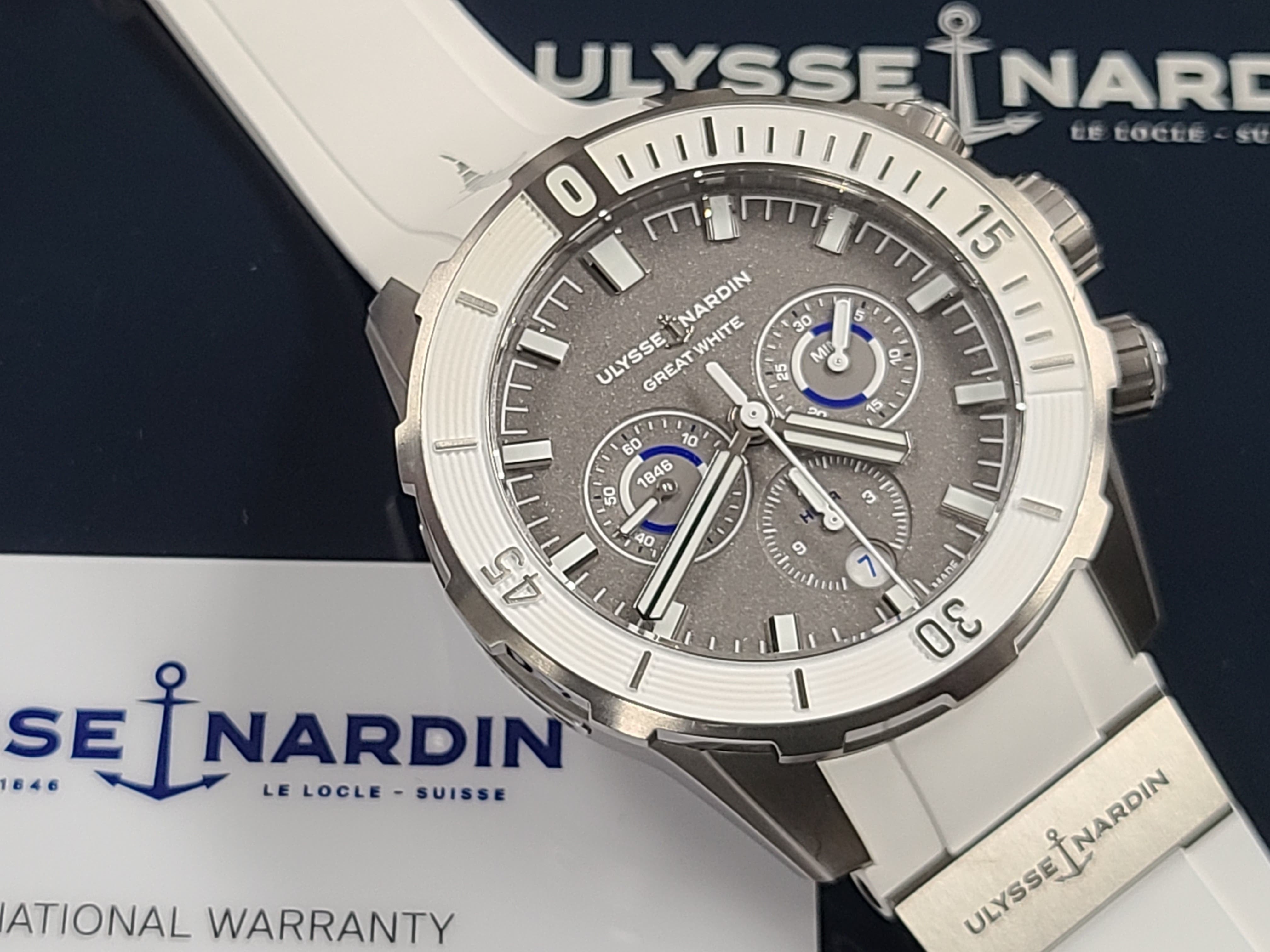Ulysse Nardin Diver Chronograph Great White Shark Theme Colors